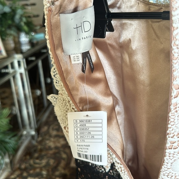 NWT HD in Paris lace dress 2 Petite - Picture 3 of 7